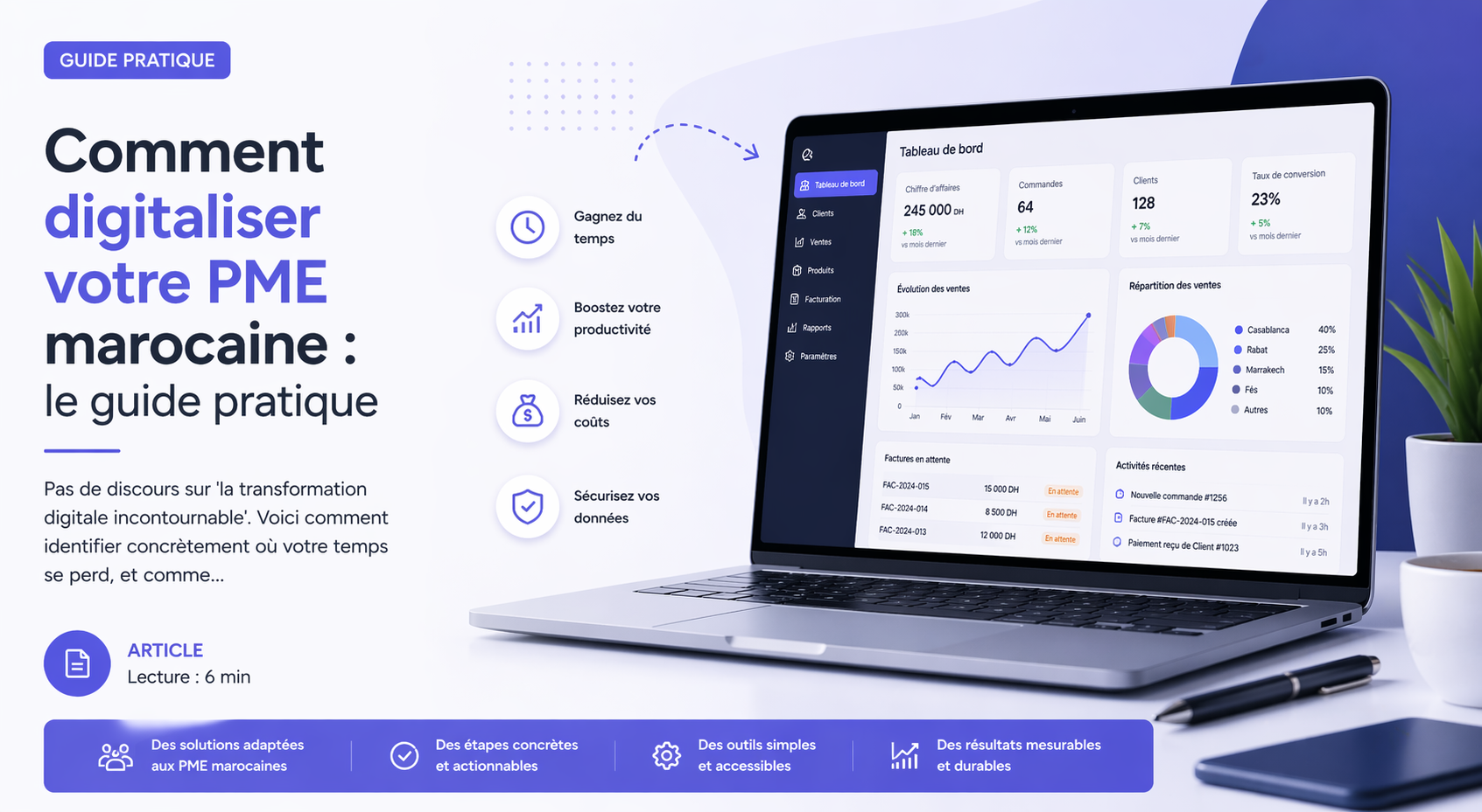 Comment digitaliser votre PME marocaine : le guide pratique — Solinnova